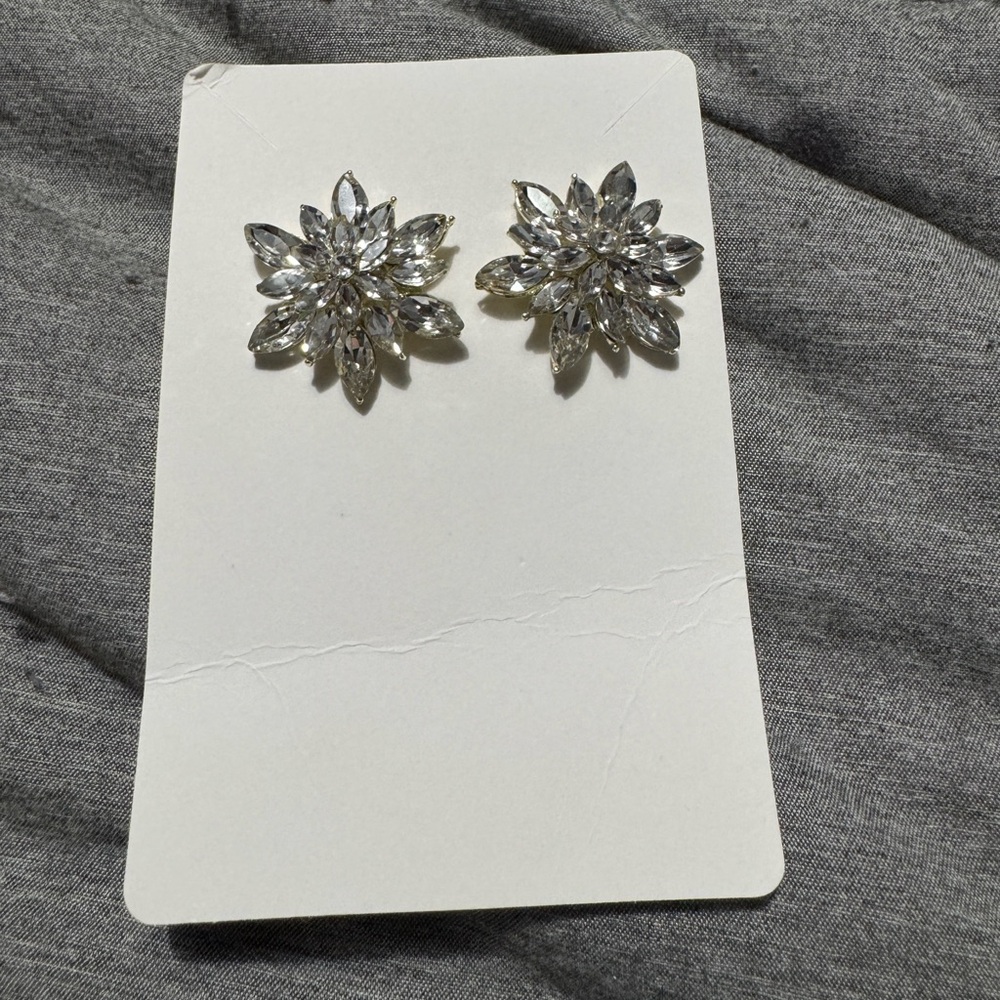 Rhinestone crystal earrings